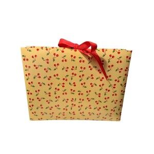 Mary Engelbreit ME Cherries Expandable Accordion File Folder With Red Ribbon